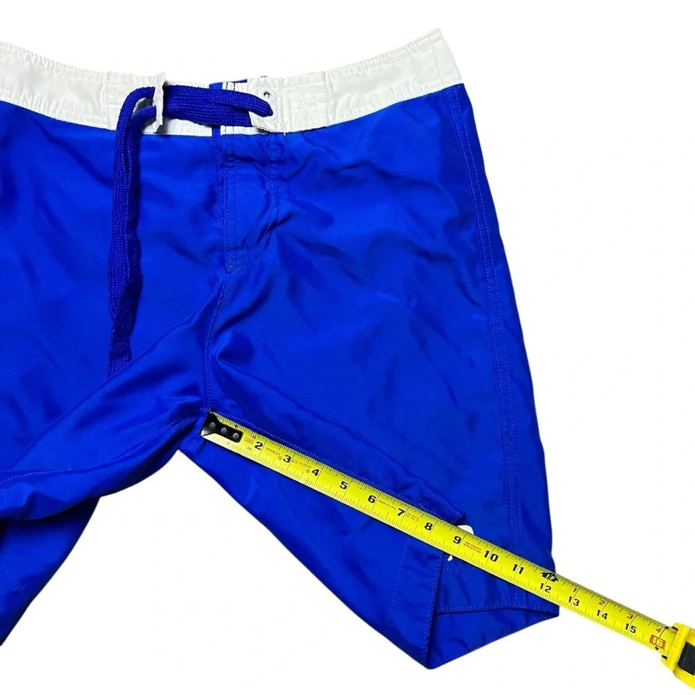 Abercrombie Fitch Shorts Blue Beach Board Swim Volley Moose Drawstring Men’s S - Picture 5 of 5